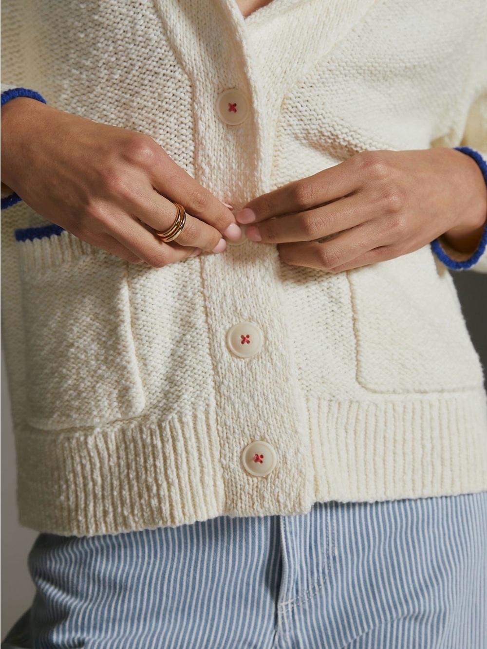 NWT Maeve Lobster Cardigan Sweater Size Medium - Picture 4 of 11